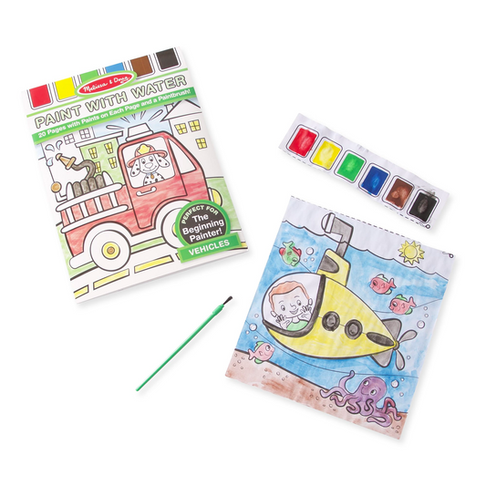 Melissa & Doug - Paint with water - Vehicles