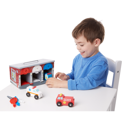 Melissa & Doug - Lock & Roll Rescue Truck Garage