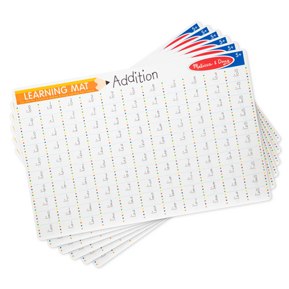 Melissa & Doug - Addition Write-A-Mat Bundle of 6