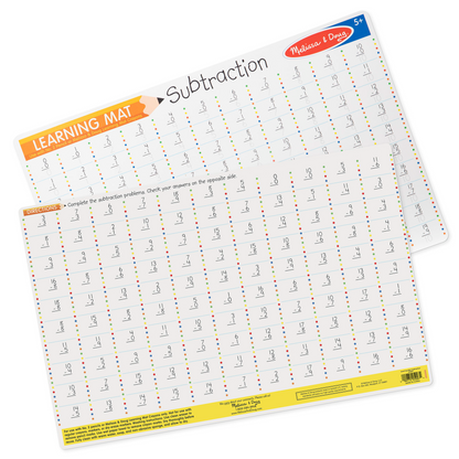 Melissa & Doug - Subtraction Write-A-Mat Bundle of 6