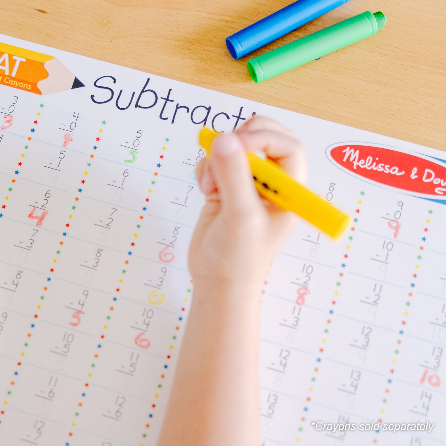 Melissa & Doug - Subtraction Write-A-Mat Bundle of 6