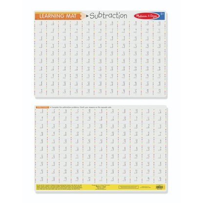 Melissa & Doug - Subtraction Write-A-Mat Bundle of 6