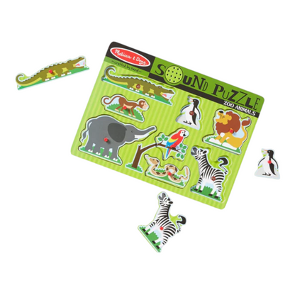 Melissa & Doug - Zoo Animals Sound Puzzle - 8pc