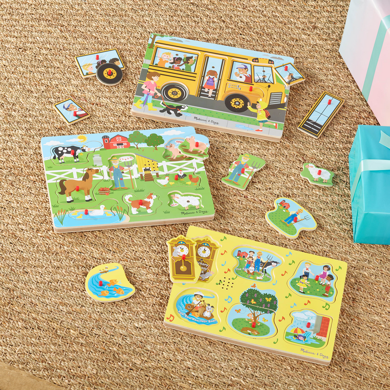 Melissa & Doug - The Wheels on the Bus Song Puzzle - 6pc