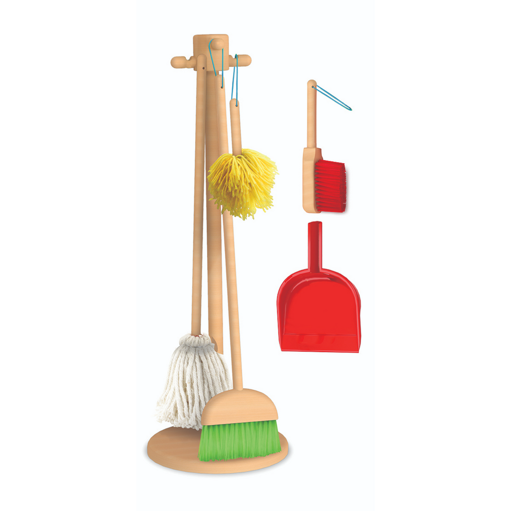 Melissa Doug Cleaning Kit with Stand 6 pieces