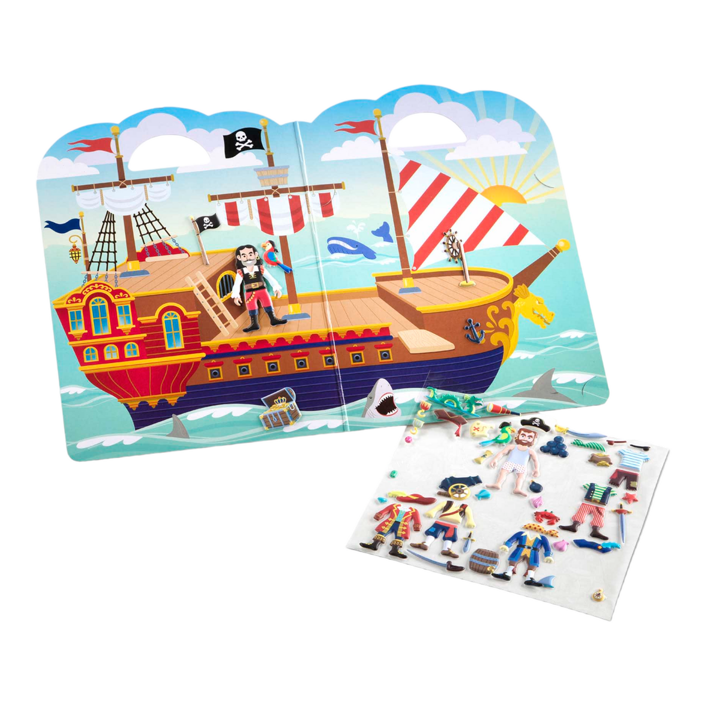 Melissa & Doug - Reusable Puffy Sticker Play Set - Pirate