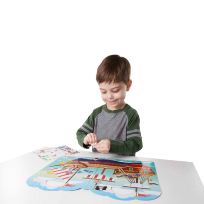 Melissa & Doug - Reusable Puffy Sticker Play Set - Pirate