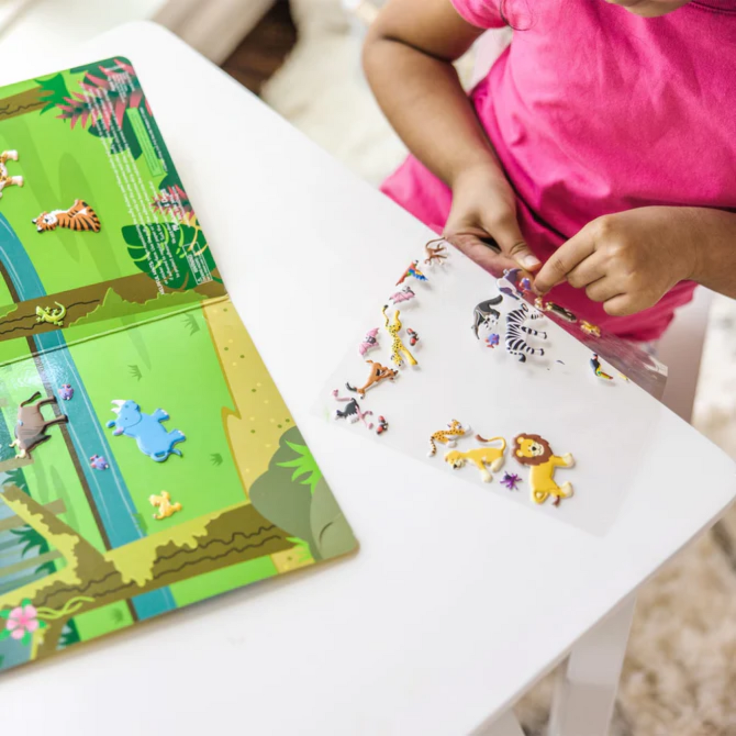 Melissa & Doug - Reusable Puffy Sticker Play Set - Safari