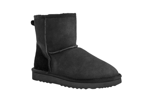 UGG Outback Premium Double Face Sheepskin Short Classic Boot (Black)