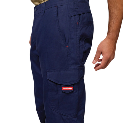Hard Yakka Men's Core Vented Cotton Work Cargo Pant - Navy