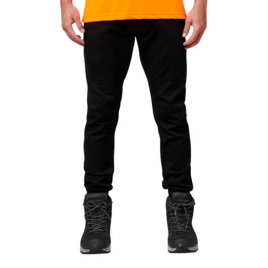 Hard Yakka Men's Active Denim Cuff Jogger - Black