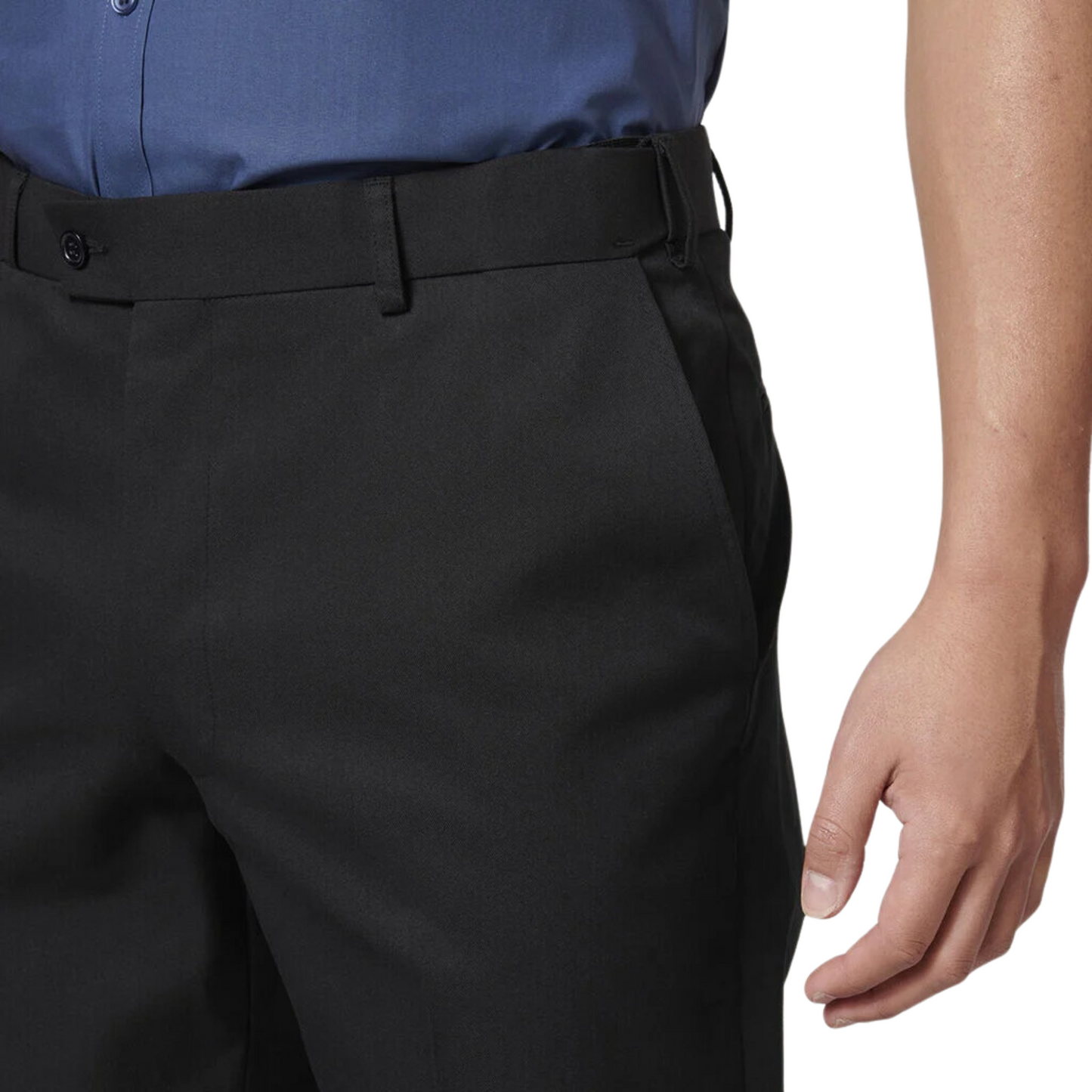 Hard Yakka Men's Core Permanent Press Plain Front Pant - Black