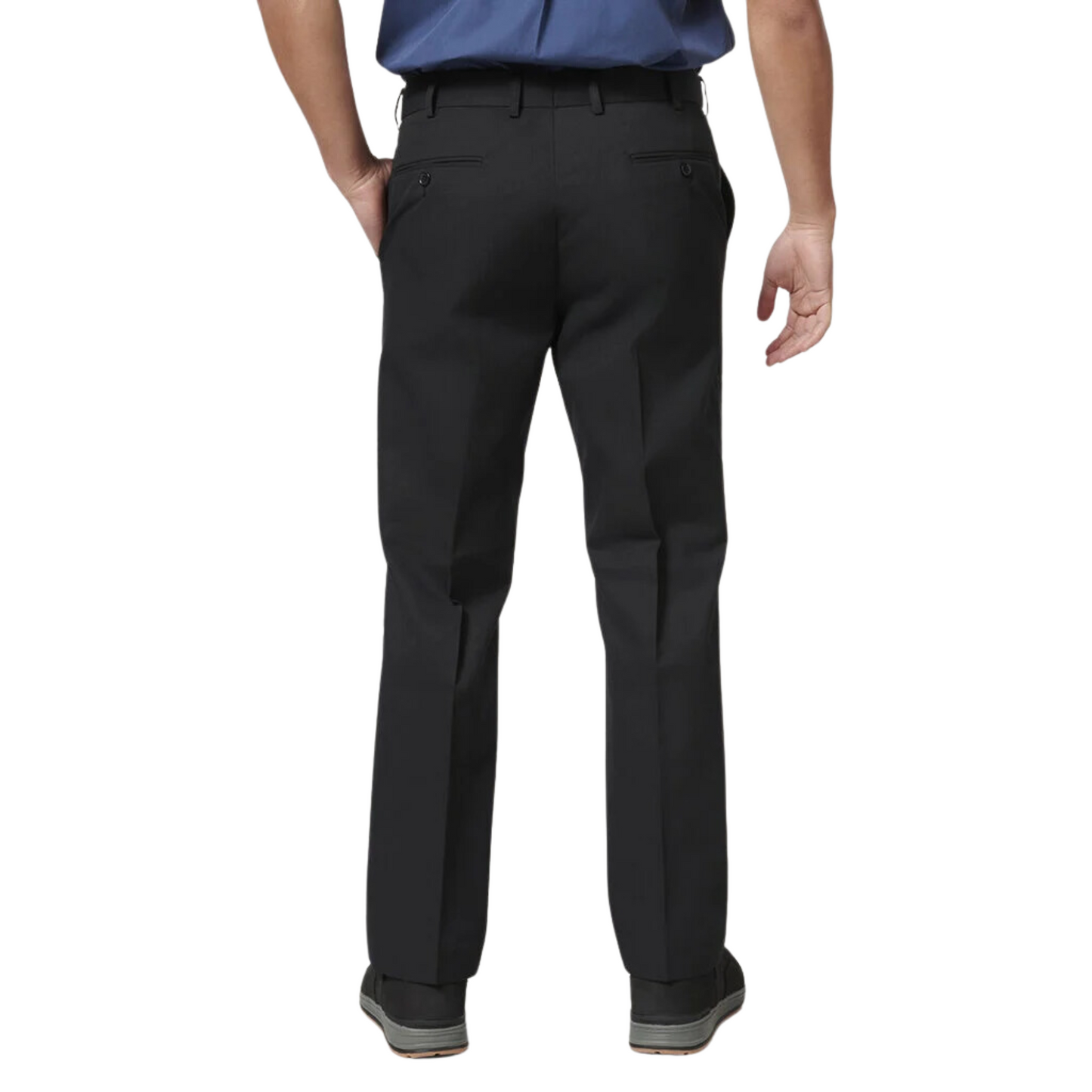 Hard Yakka Men's Core Permanent Press Plain Front Pant - Black