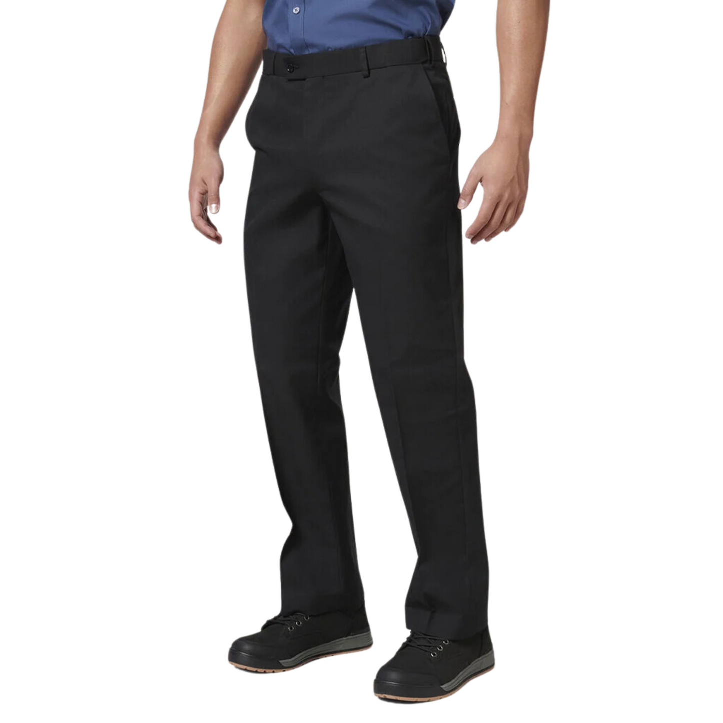 Hard Yakka Men's Core Permanent Press Plain Front Pant - Black