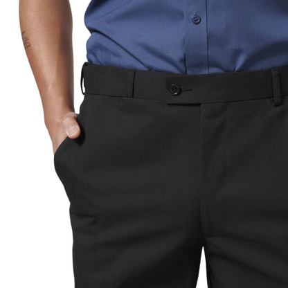 Hard Yakka Men's Core Permanent Press Plain Front Pant - Black
