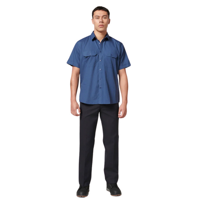 Hard Yakka Men's Core Permanent Press Plain Front Pant - Midnight (Dark Navy)