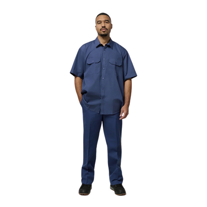 Hard Yakka Men's Core Permanent Press Plain Front Pant - Navy