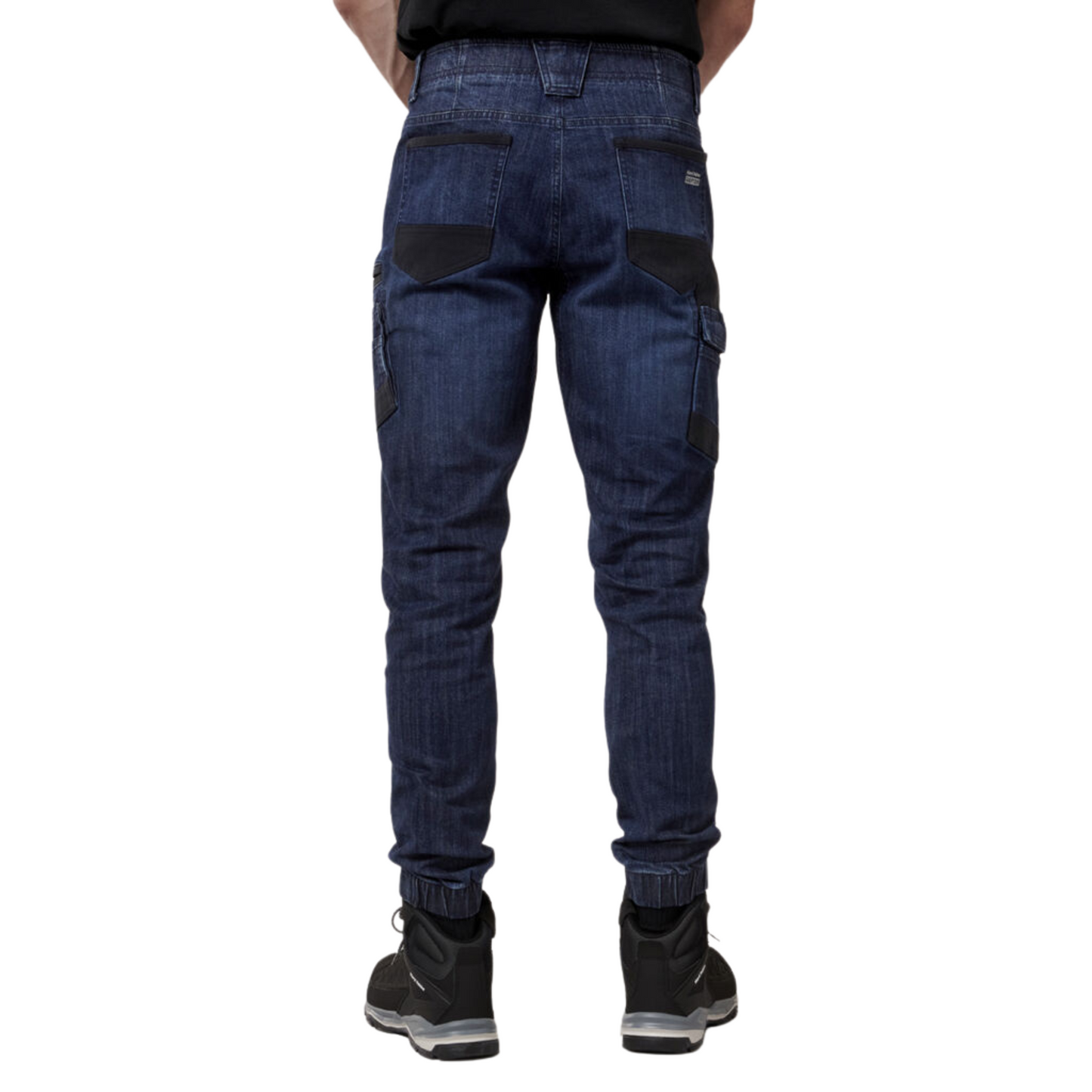 Hard Yakka Men's Raptor Cuffed Denim Jean - Dark Indigo