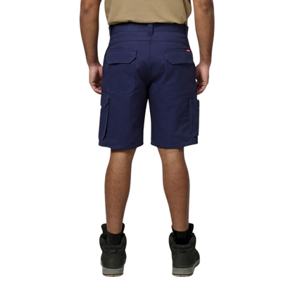 Hard Yakka Men's Relaxed Fit Mid Weight Cotton Drill Short - Navy