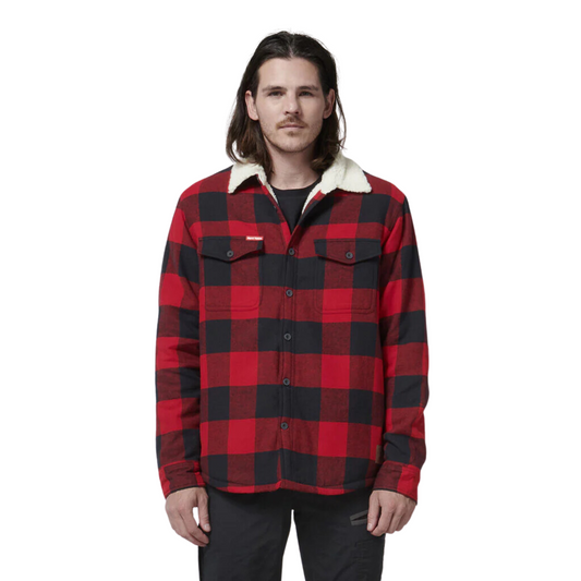 Hard Yakka Men's Heritage Trucker Sherpa Jacket - Red