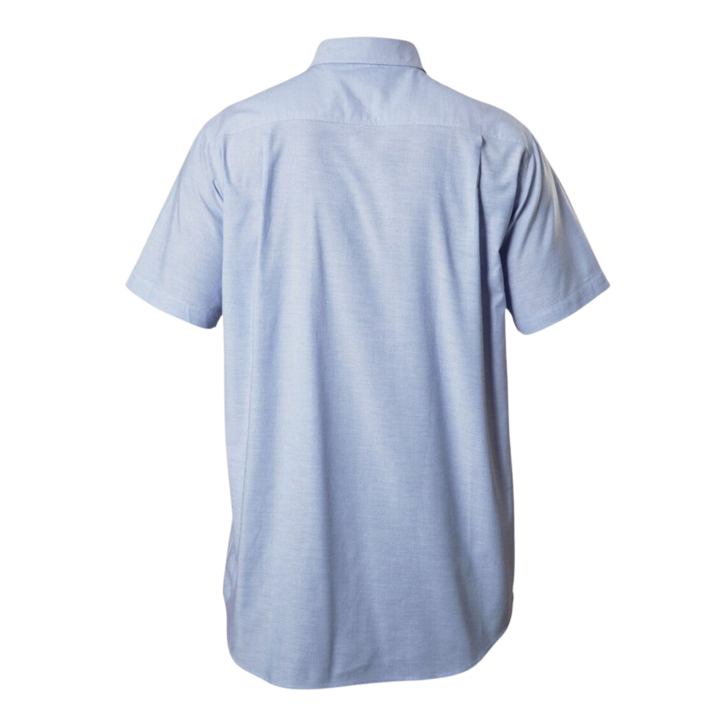 Hard Yakka Men's Short Sleeve Chambray Open Front Cotton Work Shirt - Chambray