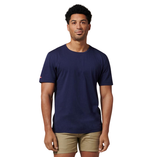 Hard Yakka Men's Crew Neck Short Sleeve T-Shirt - Navy
