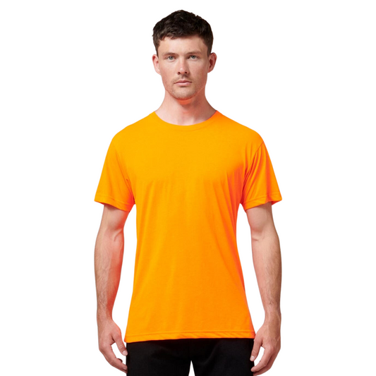 Hard Yakka Men's 3056 Short Sleeve Neon Tee - Orange