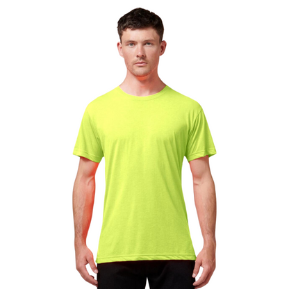 Hard Yakka Men's 3056 Short Sleeve Neon Tee - Yellow