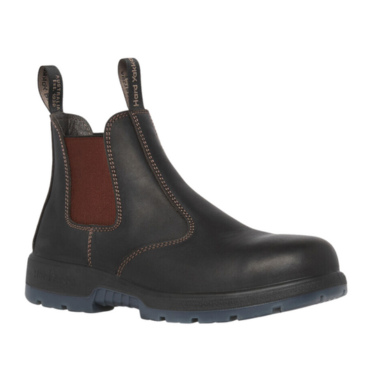 Hard Yakka Men's Outback Pull On Steel Toe PR Safety Boot - Brown