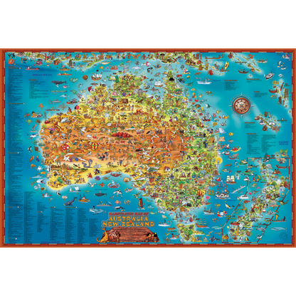Blue Opal - Down Under Giant Map 300 pieces