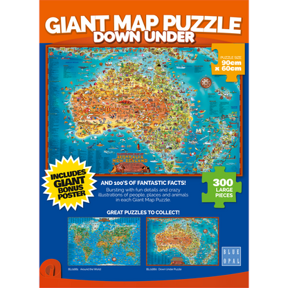 Blue Opal - Down Under Giant Map 300 pieces
