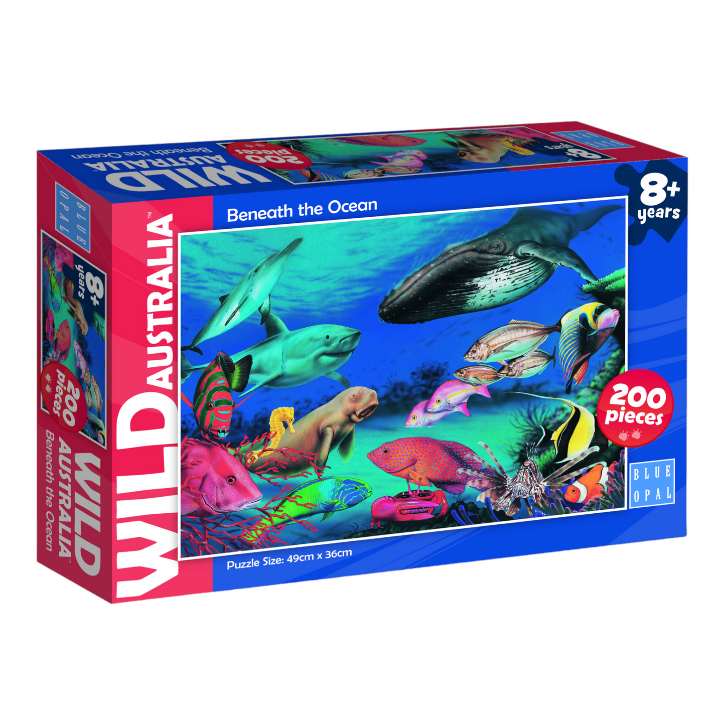 Blue Opal - Wild Aust Beneath the Oceans 200 pieces