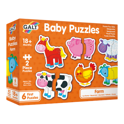 Galt - Baby Puzzles Farm - 2pcs