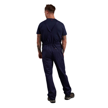 KingGee Men's Originals Bib And Brace Cotton Drill Work Overalls - Navy