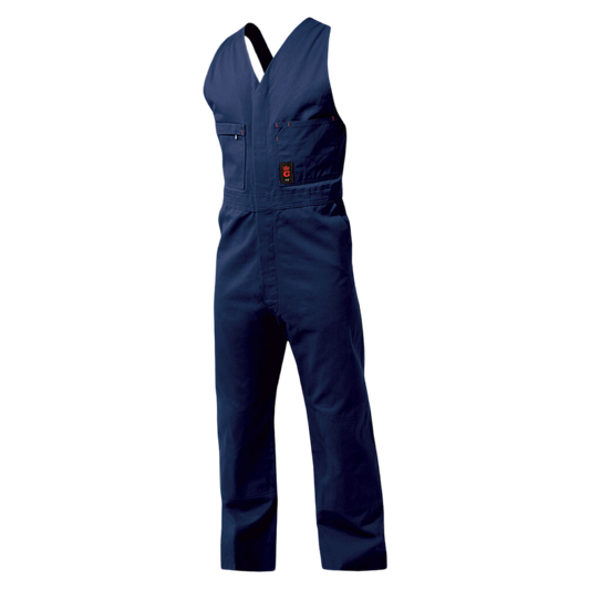 KingGee Men's Originals Sleeveless Cotton Drill Work Overalls - Navy