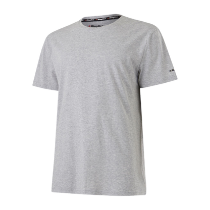 KingGee Men's Originals Short Sleeve T Shirt - Light Grey Marle
