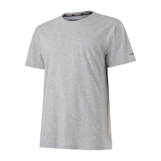 KingGee Men's Originals Short Sleeve T Shirt - Light Grey Marle