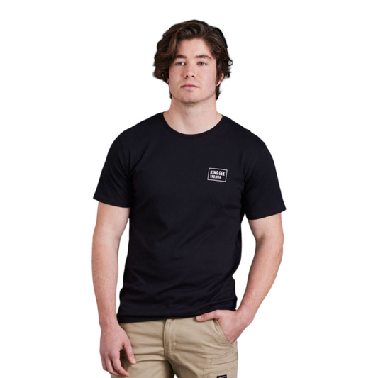 KingGee Men's Short Sleeve Crew Neck Tee - Black