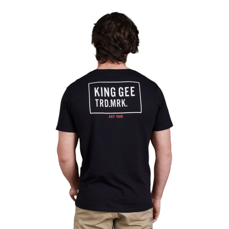 KingGee Men's Short Sleeve Crew Neck Tee - Black