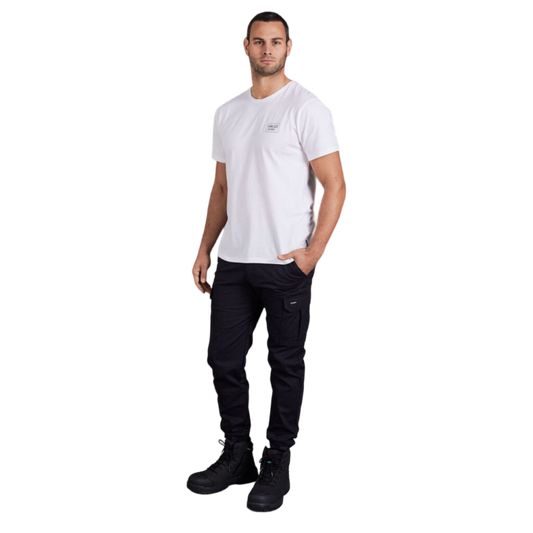 KingGee Men's Short Sleeve Crew Neck Tee - White