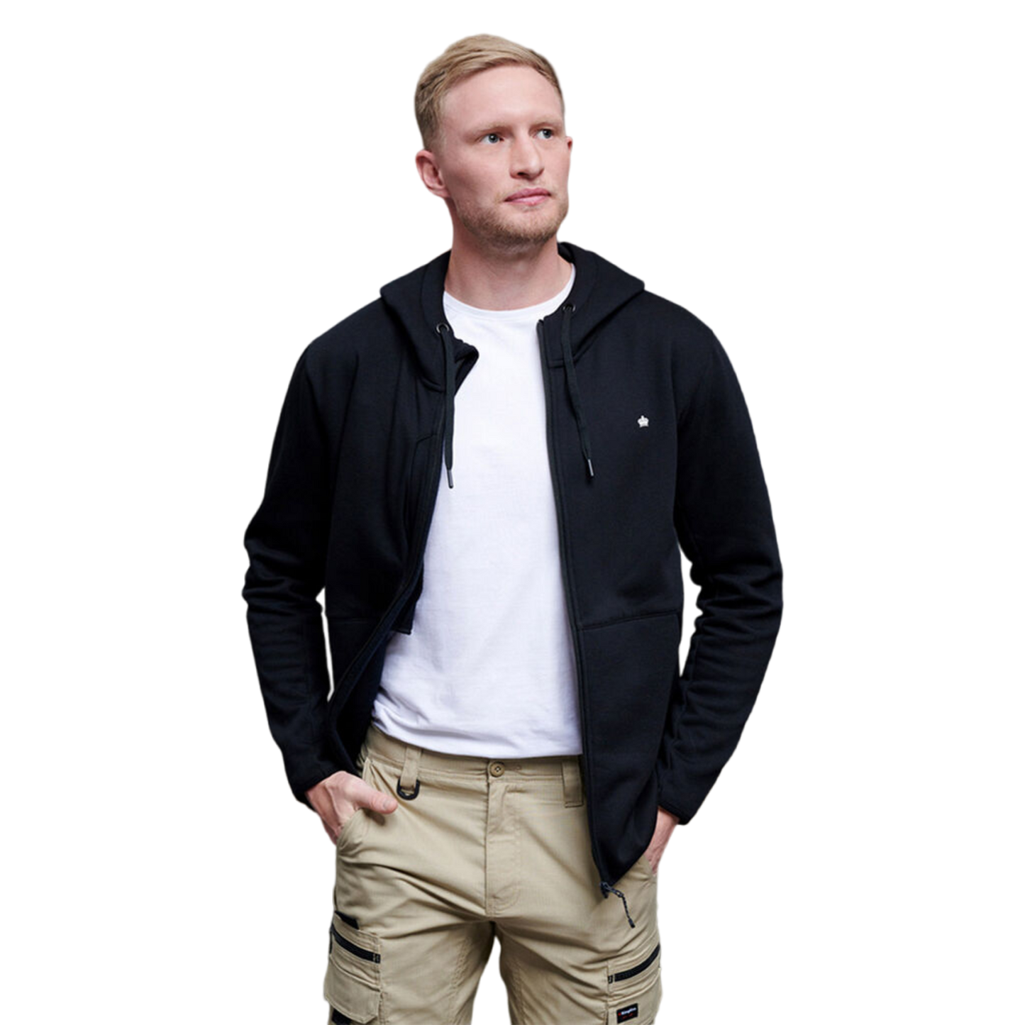 KingGee Men's Quantum Fleece Lined Work Hoodie - Black