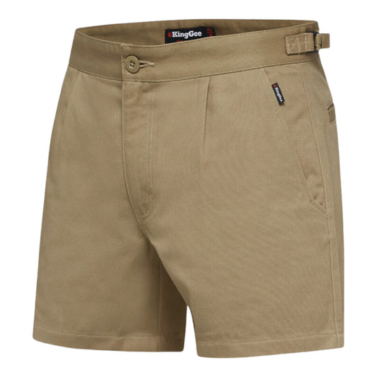 KingGee Men's Drill Utility Short - Khaki