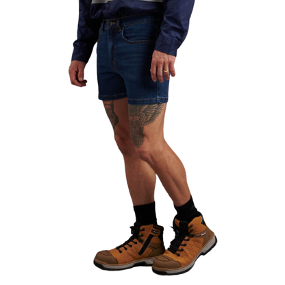 KingGee Men's Stretch Denim Work Shorts - Stonewash