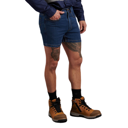 KingGee Men's Stretch Denim Work Shorts - Stonewash