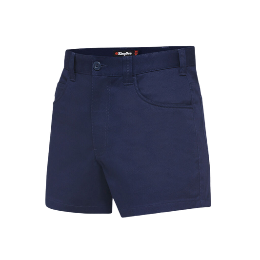 KingGee Men's Originals Cotton Drill Work Shorts - Navy
