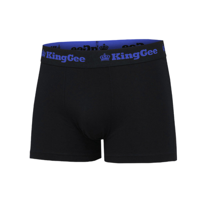 KingGee Men's Cotton Trunks - 3 Pack - Black