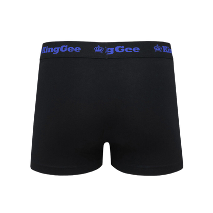 KingGee Men's Cotton Trunks - 3 Pack - Black