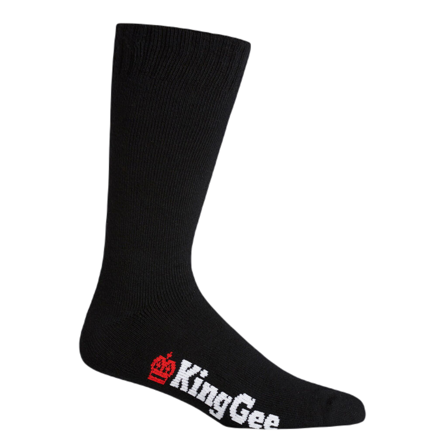 KingGee Men's Bamboo Crew Work Socks - 3 Pack - Black