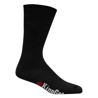 KingGee Men's Bamboo Crew Work Socks Mixed - Black/Khaki/Navy