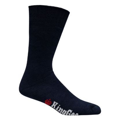 KingGee Men's Bamboo Crew Work Socks Mixed - Black/Khaki/Navy